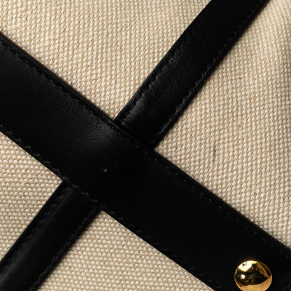 BURBERRY Soft Belt Canvas Tote Bag