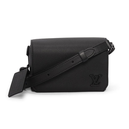 Louis Vuitton Black Calfskin Fastline Wearable Wallet