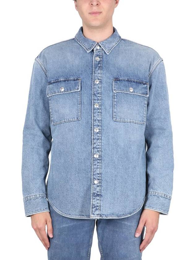 Luxury Bottega Veneta 23 fw Denim Shirt 754704V34A04715 B0040378158