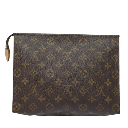 LOUIS VUITTON Monogram Poche Toilette 26 Pouch M47542 LV Auth 84010