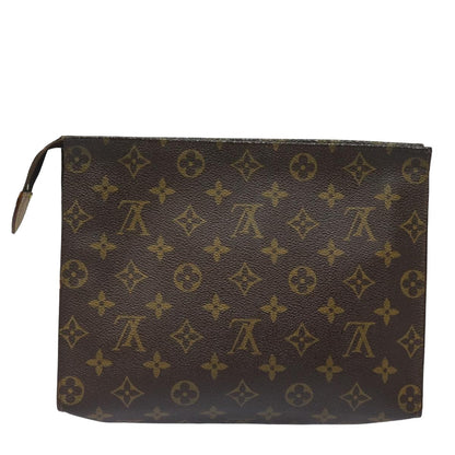 LOUIS VUITTON Monogram Poche Toilette 26 Pouch M47542 LV Auth 84025