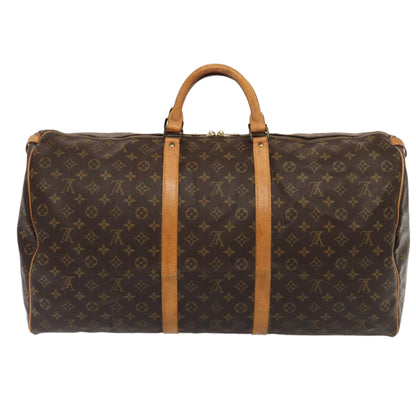 LOUIS VUITTON Monogram Keepall 60 Boston Bag M41422 LV Auth 84033