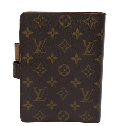 LOUIS VUITTON Monogram Agenda MM Day Planner Cover R20105 LV Auth 84086