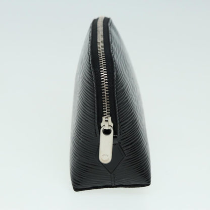 LOUIS VUITTON Epi Pochette Cosmetic PM Cosmetic Pouch Black M41348 LV Auth 84088