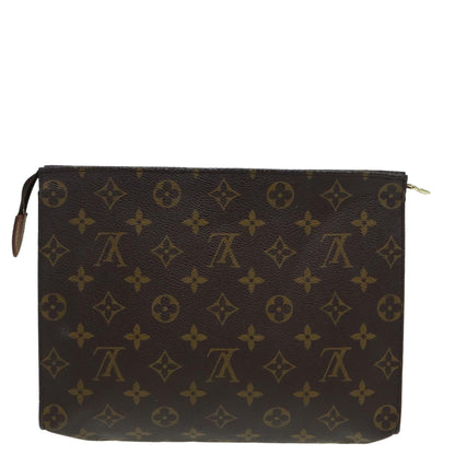 LOUIS VUITTON Monogram Poche Toilette 26 Pouch M47542 LV Auth 84115