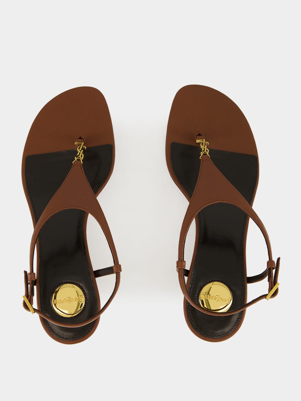 Aesthetic Brown Cassandra 40 Mid-Heel Sandals
