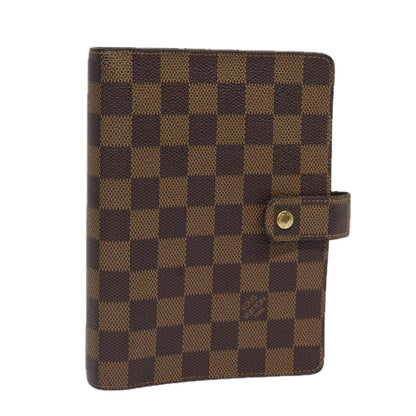 LOUIS VUITTON Damier Ebene Agenda MM Day Planner Cover R20240 LV Auth 84132