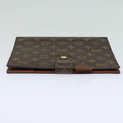 LOUIS VUITTON Monogram Agenda GM Day Planner Cover R20006 LV Auth 84134