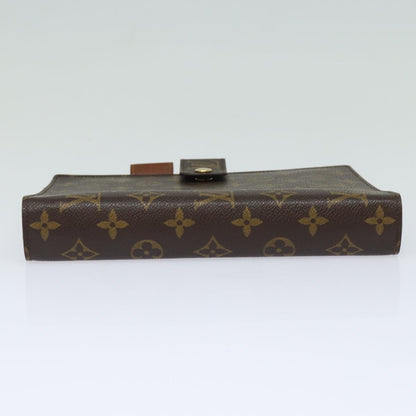 LOUIS VUITTON Monogram Agenda GM Day Planner Cover R20006 LV Auth 84134