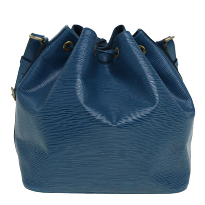 LOUIS VUITTON Epi Petit Noe Shoulder Bag Blue M44105 LV Auth 84178