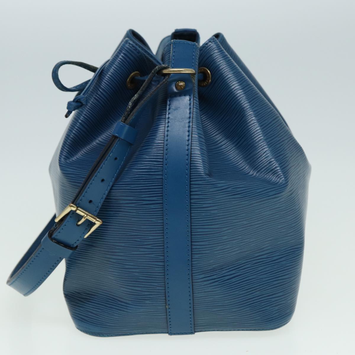 LOUIS VUITTON Epi Petit Noe Shoulder Bag Blue M44105 LV Auth 84178