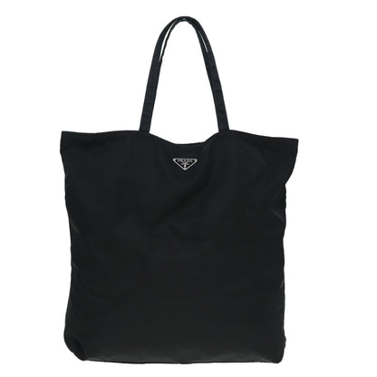 PRADA Tote Bag Nylon Black Auth 84242