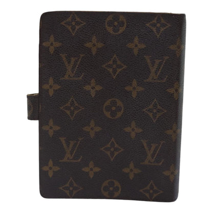 LOUIS VUITTON Monogram Agenda MM Day Planner Cover R20105 LV Auth 84252
