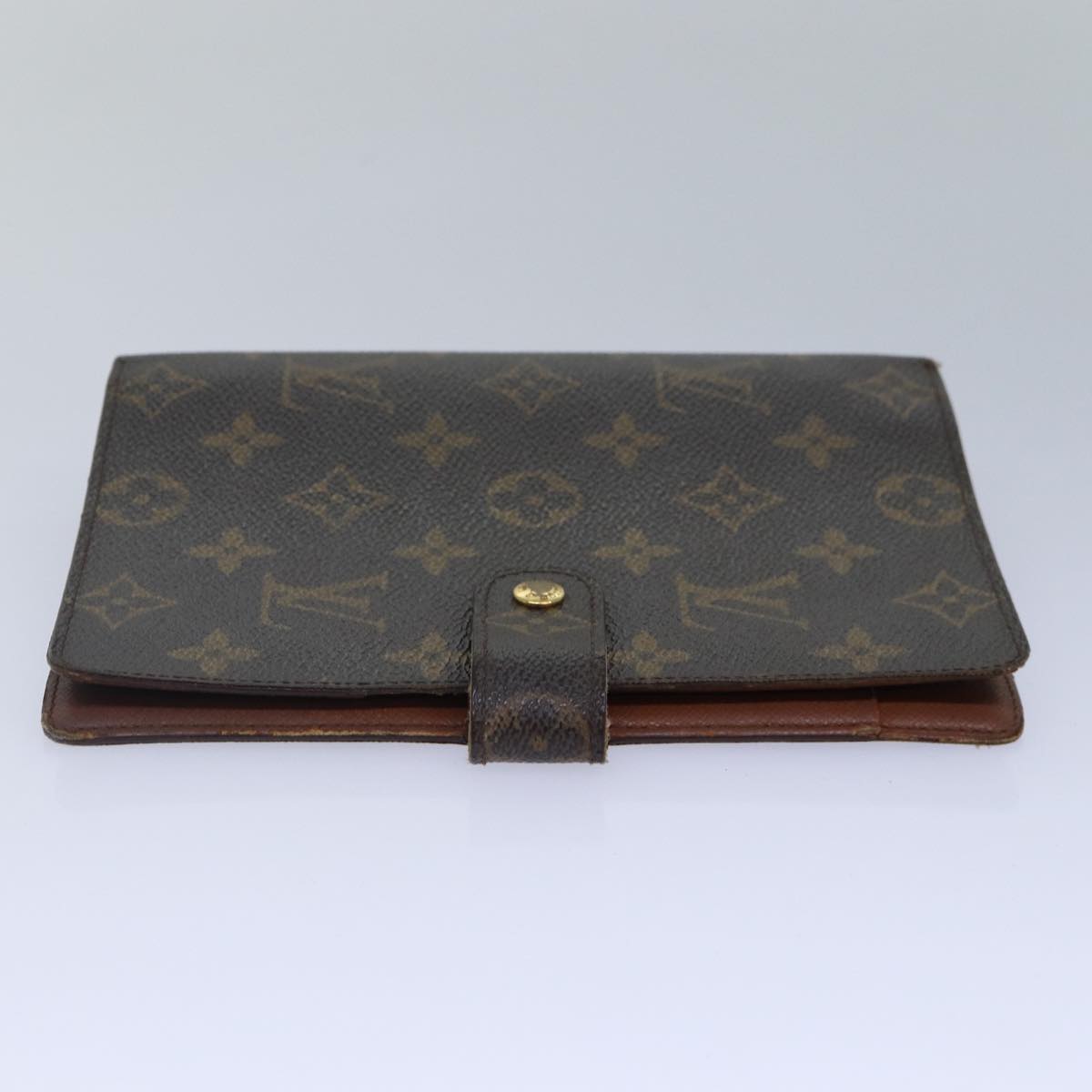 LOUIS VUITTON Monogram Agenda MM Day Planner Cover R20105 LV Auth 84252