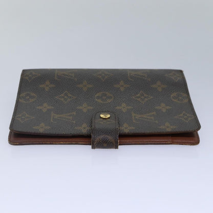 LOUIS VUITTON Monogram Agenda MM Day Planner Cover R20105 LV Auth 84252