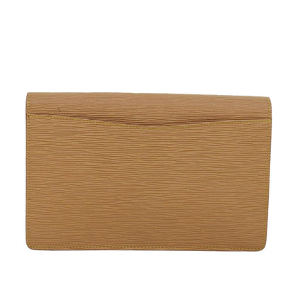 LOUIS VUITTON Epi Montaigne 27 Clutch Bag Winnipeg Beige M52656 LV Auth 84378