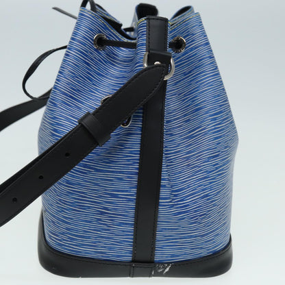 LOUIS VUITTON Epi Denim Petit Noe Shoulder Bag Blue M54636 LV Auth 84402