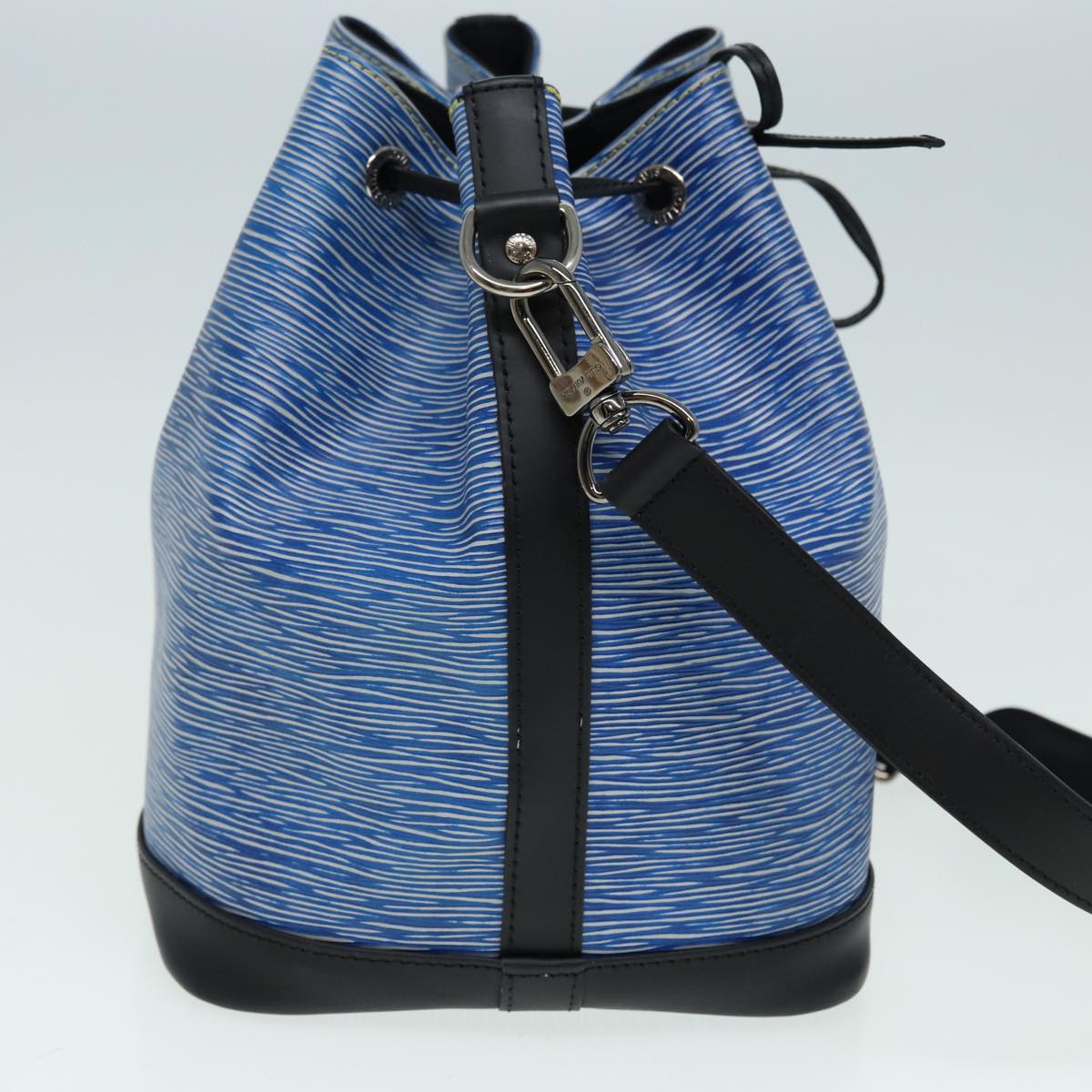 LOUIS VUITTON Epi Denim Petit Noe Shoulder Bag Blue M54636 LV Auth 84402