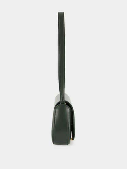 Mini Voltaire Shoulder Bag in Vert Fonce