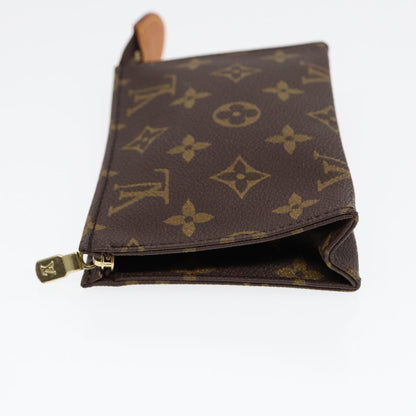 LOUIS VUITTON Monogram Poche Toilette 15 Pouch M47546 LV Auth 84462