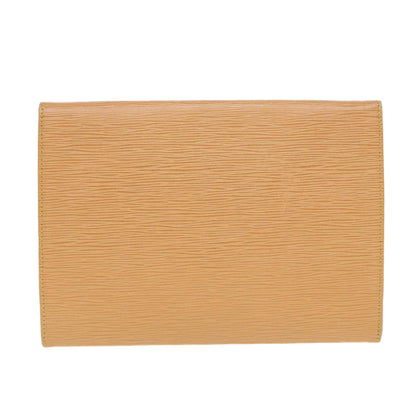 LOUIS VUITTON Epi Jena Clutch Bag Winnipeg Beige M52726 LV Auth 84466