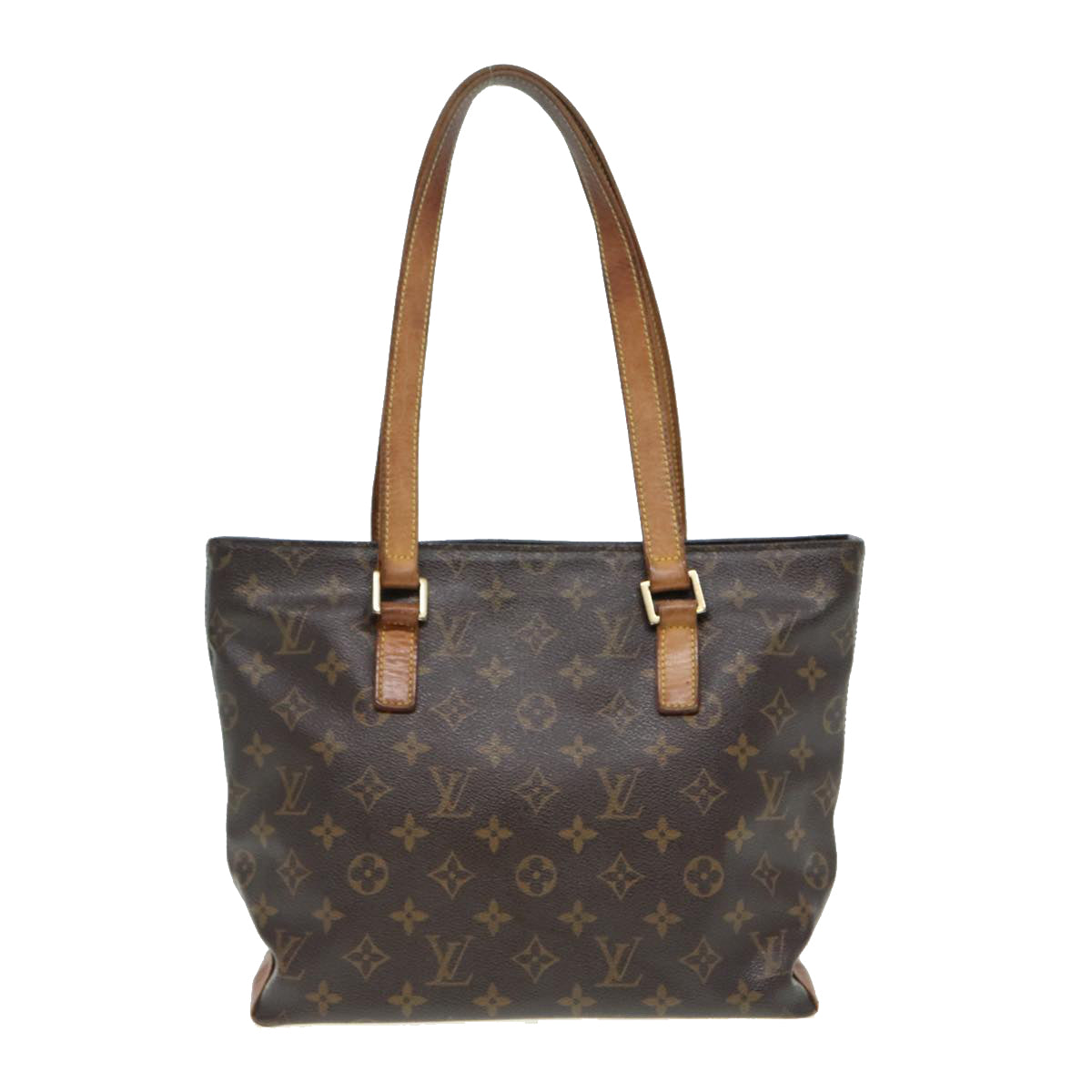 LOUIS VUITTON Monogram Cabas Piano Tote Bag M51148 LV Auth 84470