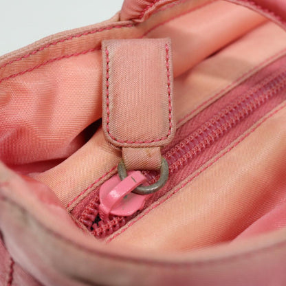 PRADA Tote Bag Nylon Pink Auth 84547