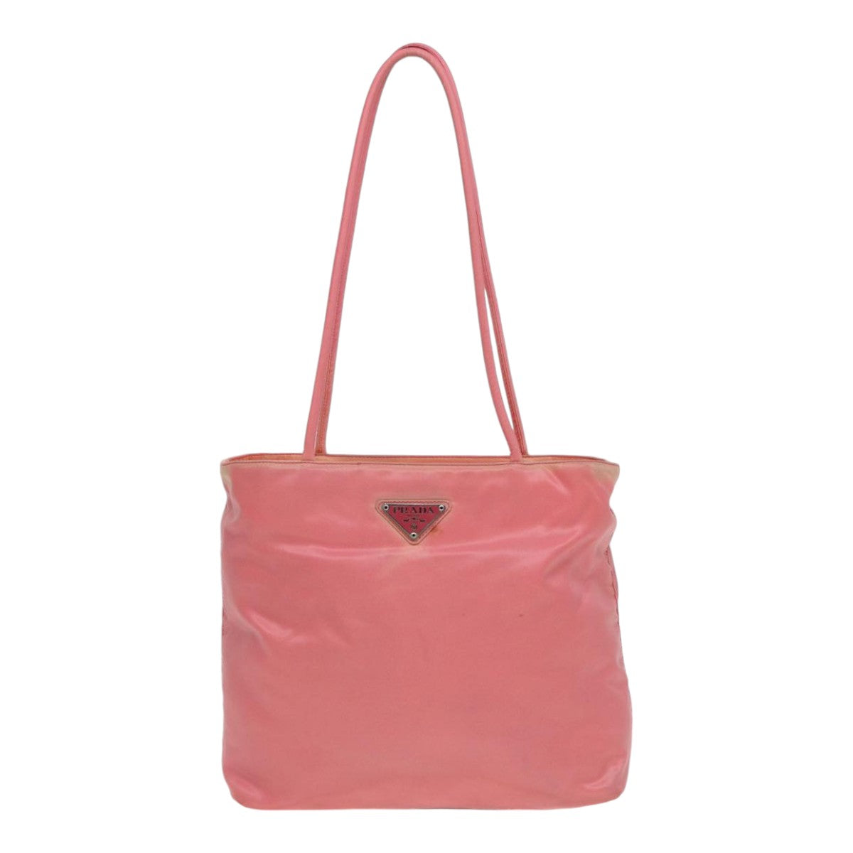 PRADA Tote Bag Nylon Pink Auth 84547