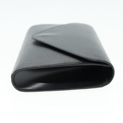 LOUIS VUITTON Epi Art Deco Clutch Bag Black M52632 LV Auth 84588