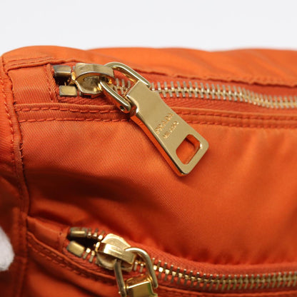 PRADA Shoulder Bag Nylon Orange Auth 84771