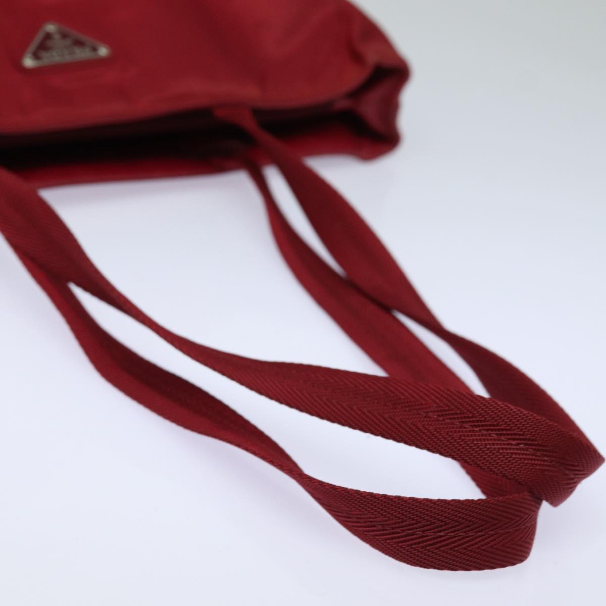 PRADA Shoulder Bag Nylon Red Auth 84772