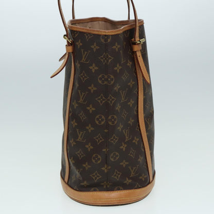 LOUIS VUITTON Monogram Bucket GM Shoulder Bag M42236 LV Auth 84785