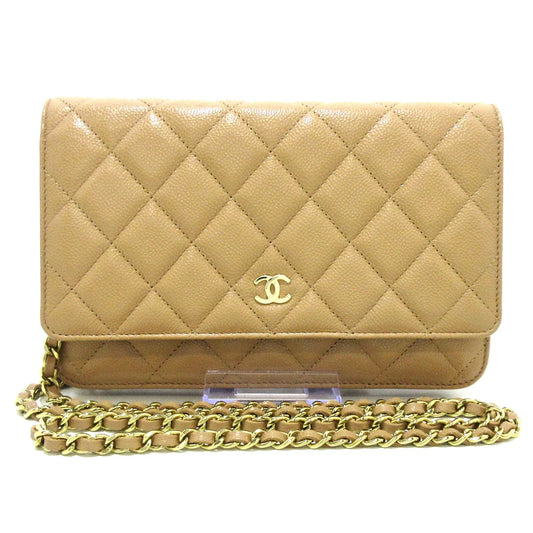 Chanel Biege Wallet On Chain