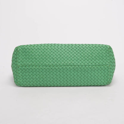 Bottega Veneta Trefle Green Intrecciato Medium Cabat Tote