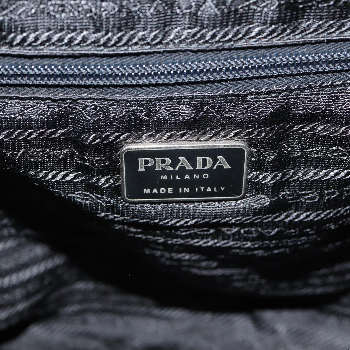 PRADA Tote Bag Nylon Khaki Auth 84947