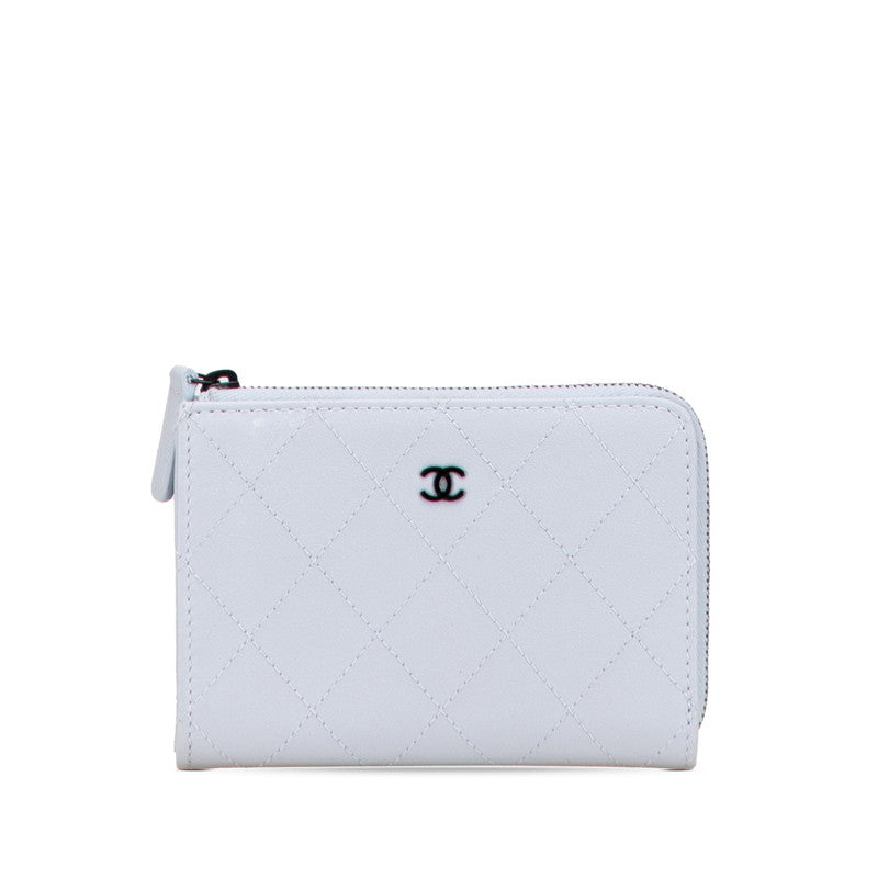 Chanel Matelasse Coco Mark Leather Card Case