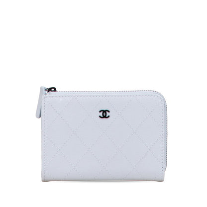 Chanel Matelasse Coco Mark Leather Card Case