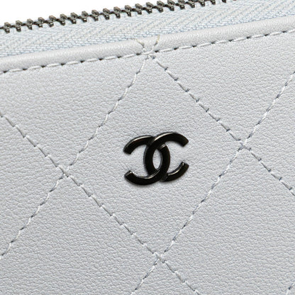 Chanel Matelasse Coco Mark Leather Card Case