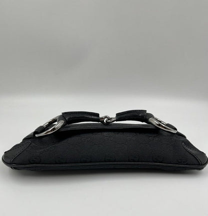 Gucci Horsebit 1955 Canvas Shoulder Bag