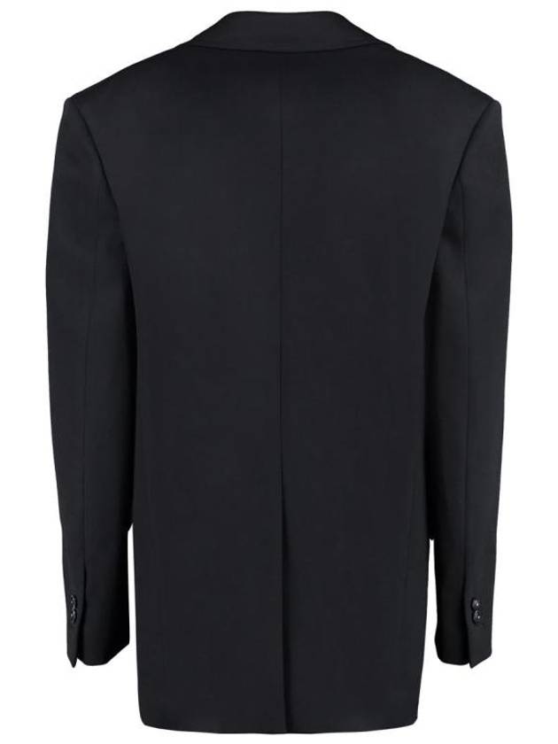 Luxury Bottega Veneta Grain De Poudre Blazer Jacket Black