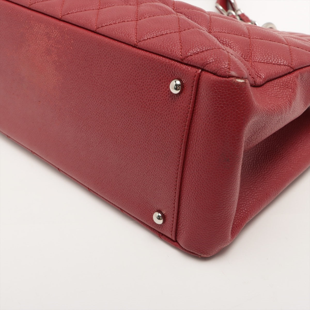 Chanel Matrasse Caviar S Chantrotot Bag Red Silver Gold