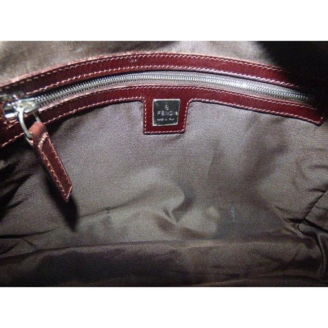 Fendi And Purse Tobacco Zucca Print Leather And Canvas Shoulder Bag