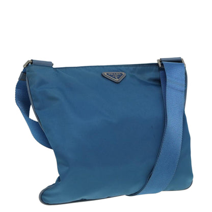 PRADA Shoulder Bag Nylon Blue Auth 85051