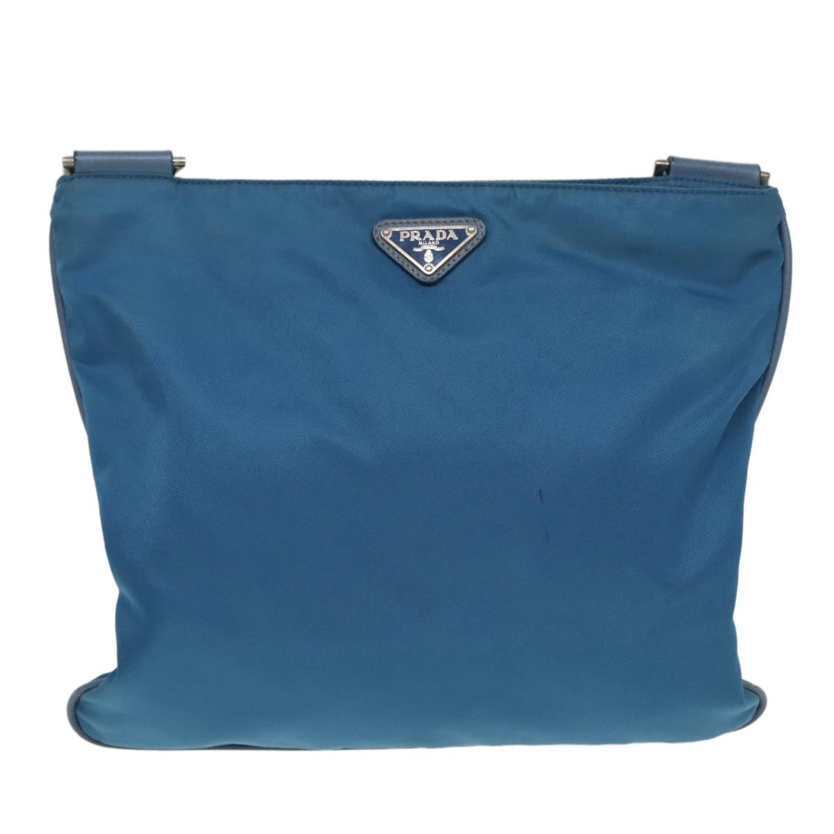 PRADA Shoulder Bag Nylon Blue Auth 85051