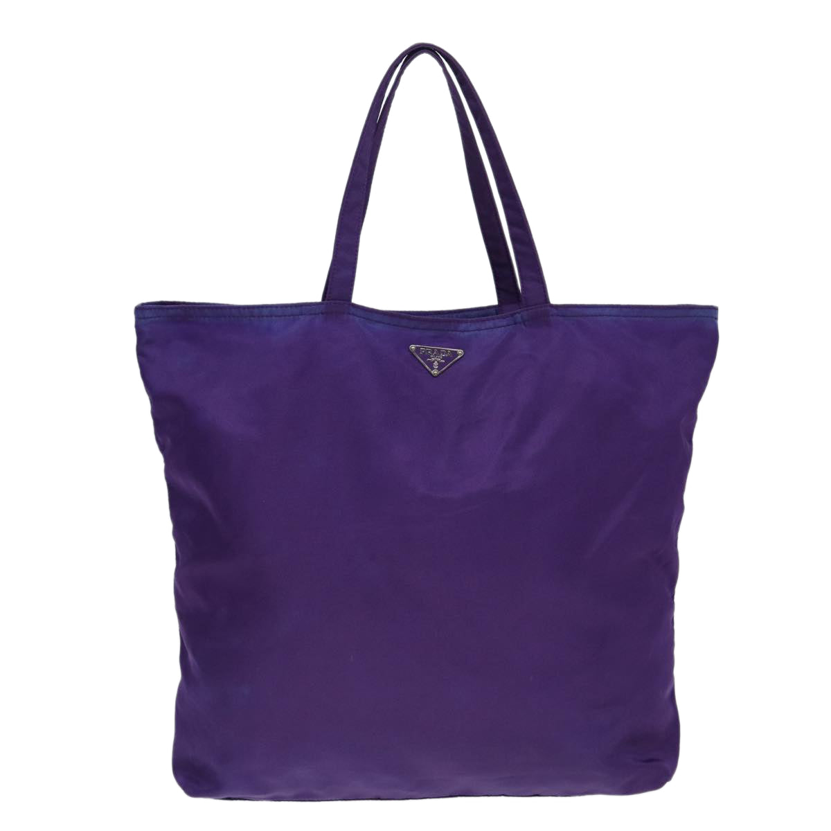 PRADA Tote Bag Nylon Purple Auth 85052