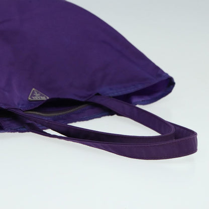 PRADA Tote Bag Nylon Purple Auth 85052