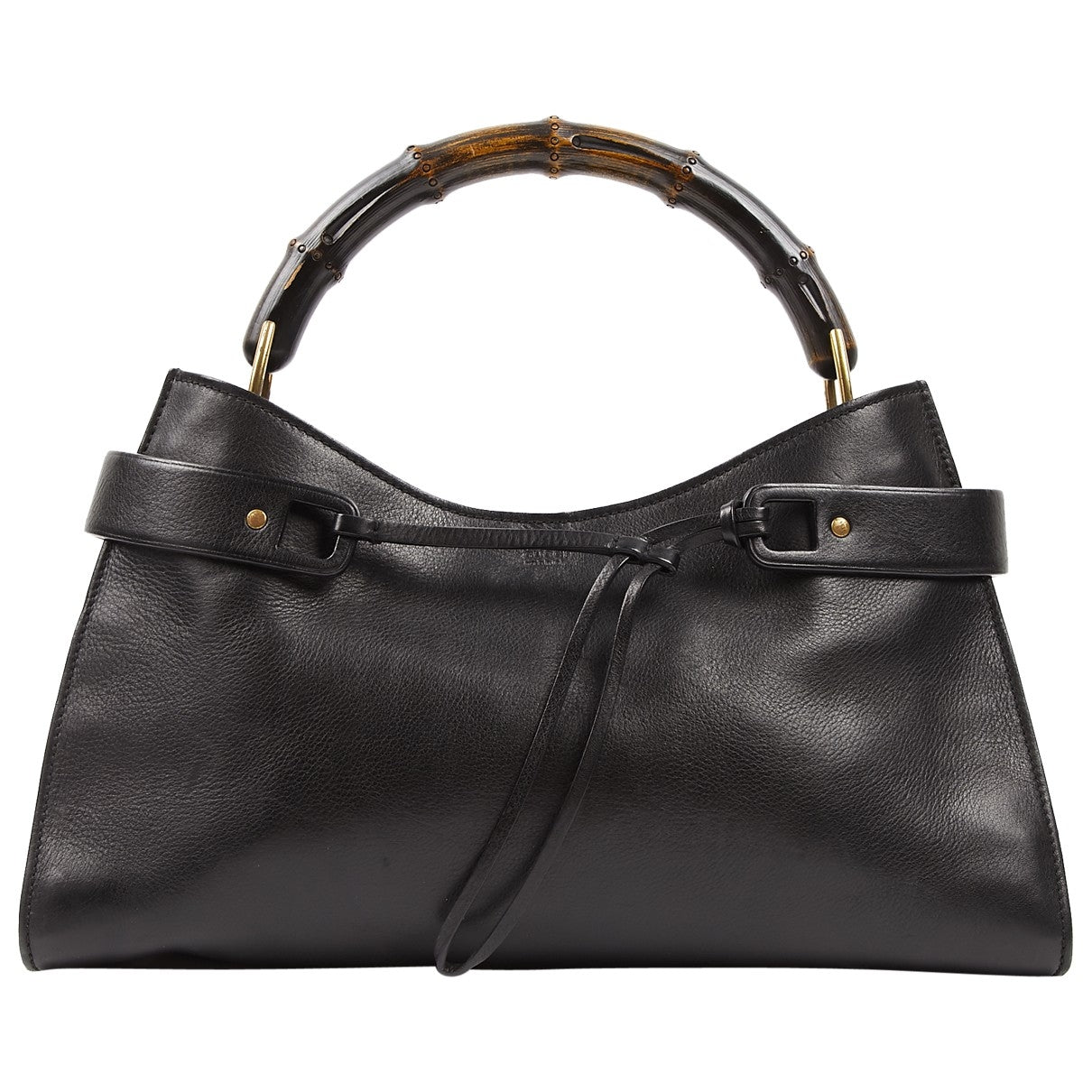 Gucci black leather handbag