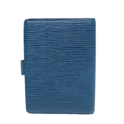 LOUIS VUITTON Epi Agenda PM Day Planner Cover Blue R20055 LV Auth 85178