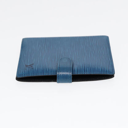 LOUIS VUITTON Epi Agenda PM Day Planner Cover Blue R20055 LV Auth 85178