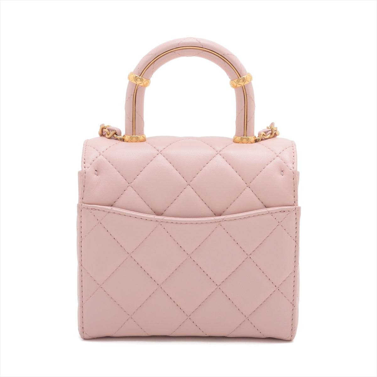 Chanel Matrasse  Chain Shoulder Bag Pink Gold Gold  IC Chip